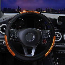 Car Steering Wheel Cover PU Leather Breathable Anti-slip 15inch/38cm Universal