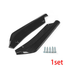 2pcs Car Rear Bumper Corner Lip Diffuser Splitter Canard Protector Carbon Fiber