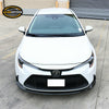 Fits 20-21 Toyota Corolla LE Front Bumper Lip Spoiler Carbon Fiber Print