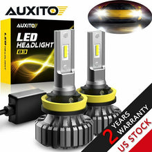 Pair 2 Side H11 H8 CSP LED Headlight Kit 60W 4000LM Low Beam Bulb 6500K White B3