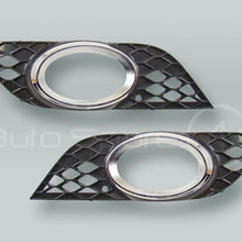 Fog Light Grille with Chrome Trim PAIR fits 2007-2009 MB E-class W211