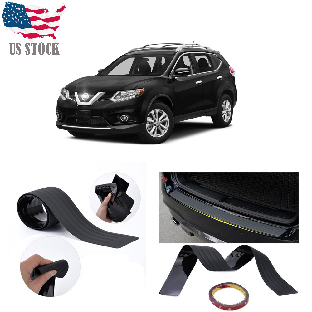 For Nissan Rogue 2000-2020 Car Door Sill Bumper Guard Protector Trim Cover Black