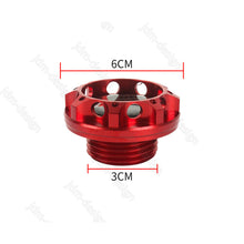 JDM LEAF Racing Red Engine Oil Filler Cap Oil Tank Cover Aluminium For TOYOTA