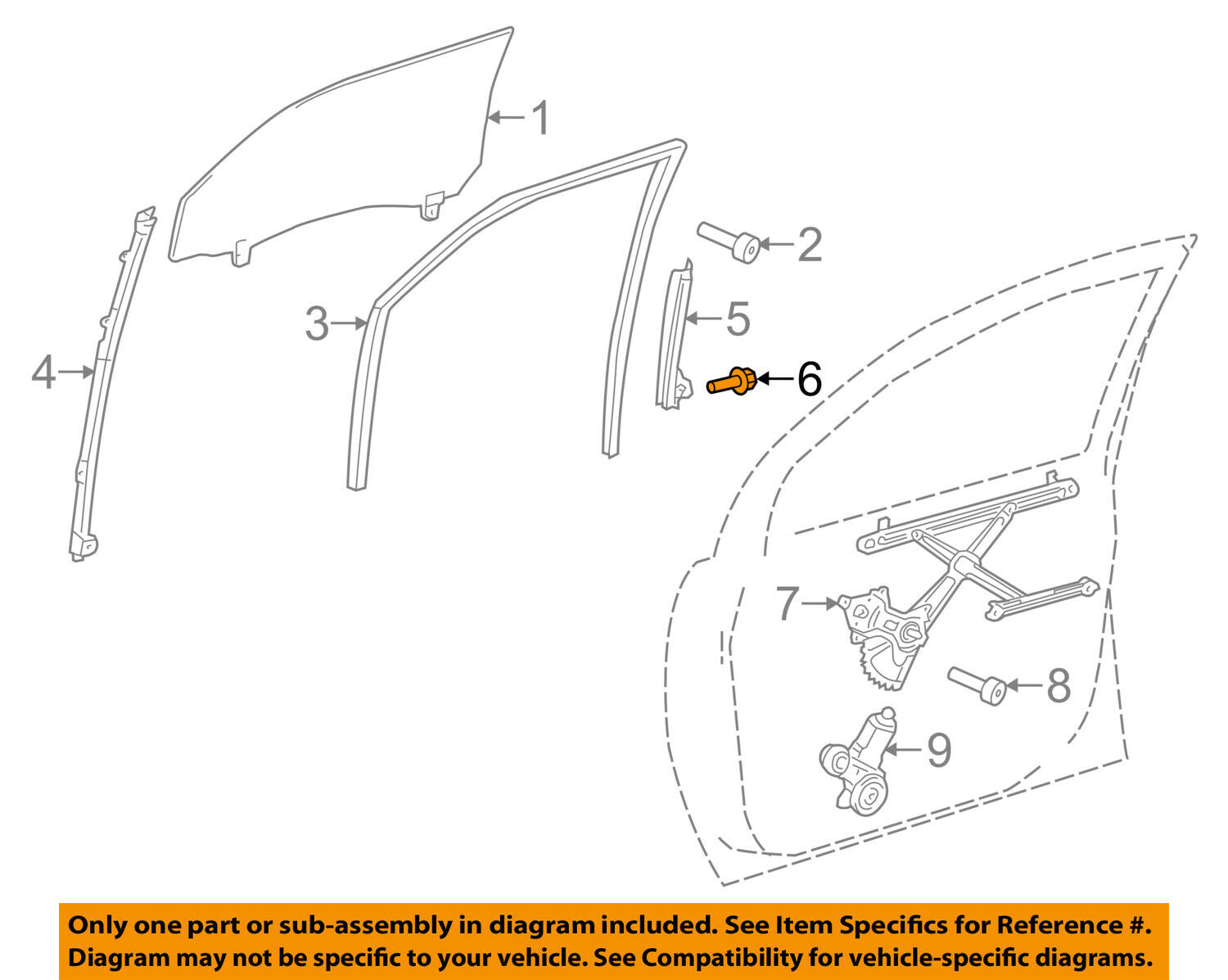 TOYOTA OEM 11-18 Sienna Front Door-Sash Channel Bolt 90151A0003