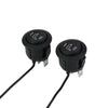 2x Car Seat Heater Switch 3Pin Round Heated Rocker Hi-Low On/Off Control 20A 12V