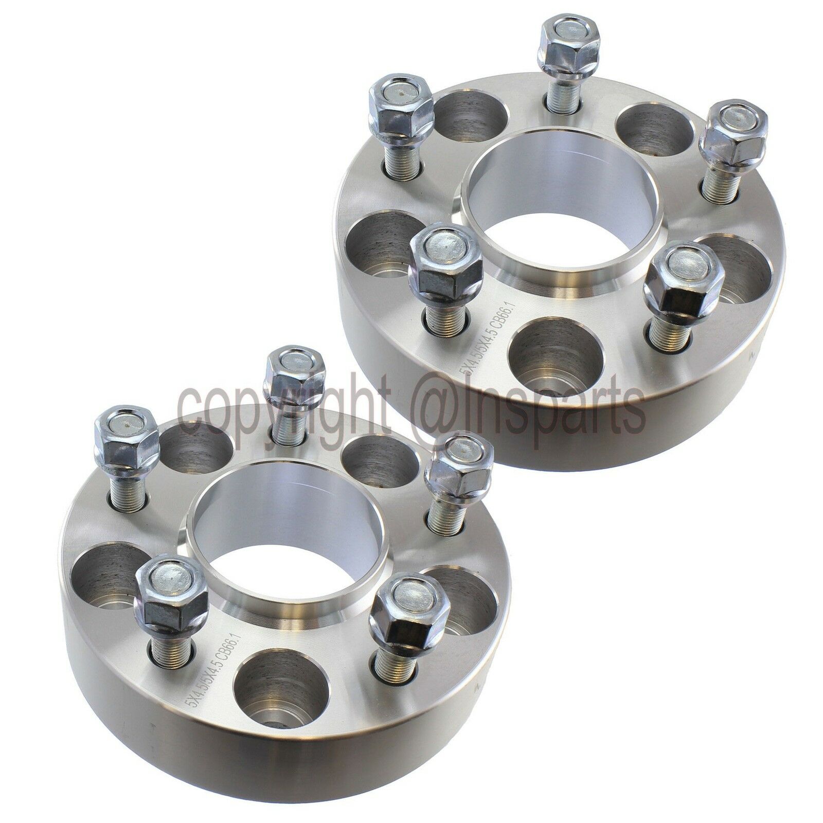 38mm Hubcentric 5x4.5 (2) Wheel Spacers | 12x1.25 | 66.1mm For Nissan & Infiniti