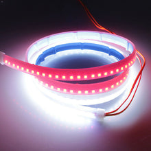 120CM 2PCS Car Door LED Side Atmosphere Lamp Slim Strip Running Flow Lamp Belt