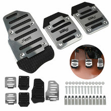 Silver Universal Racing Sports Non-Slip Automatic Car Gas/Brake Pedal Pads Cover