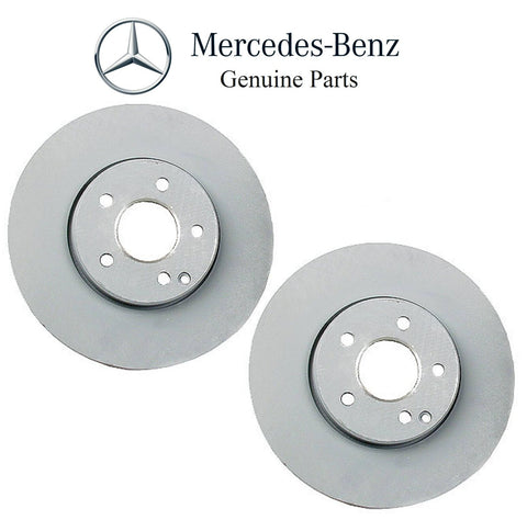 For Mercedes W211 E320 E350 4Matic Set of 2 Front Vented Brake Discs Genuine