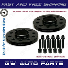 2 PCs 20mm Mercedes Benz 5x112 REAR Hub Centric Wheel Spacers W/lug Bolts Kit
