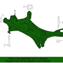 Genuine Toyota Cross-Member 51206-47012