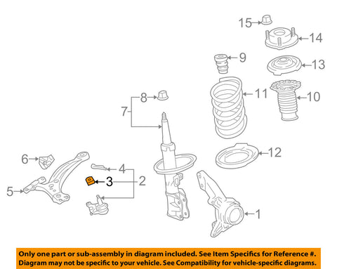 TOYOTA OEM Front Suspension-Lower Ball Joint Nut 9008017214