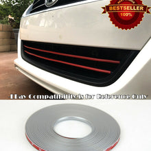 Silver Rubber Overlay Trim Cover For Mercedes Smart Upper Lower Grille Air Dam