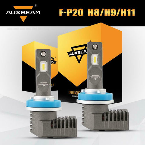 AUXBEAM H11 H8 H9 LED Headlight 5000LM Conversion Kit Fog Bulbs 6500K 50W Lamp