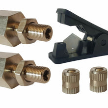 4 - 1/2" Schrader Inflation Fill Valves & Fast Hose Cut Tool Air Ride Suspension