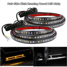 48" Running Board LED Strips White Amber Parking Light Door Step Turn Signal Bar