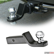 1 7/8" Loaded Ball Mount W/Trailer Ball+Hitch Pin & Clip For 2" Tow Receiver S16