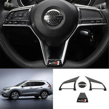 ABS Carbon Fiber Car Inner Steering wheel cover Trim For Nissan Rogue 2014-2020