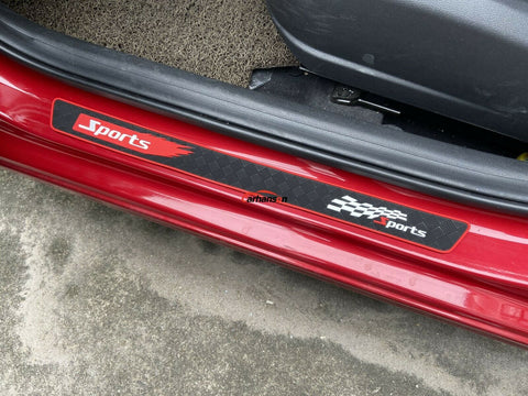 Auto Accessories Rubber Door Sill Protection Strip Scuff Plate Guard Car Sticker