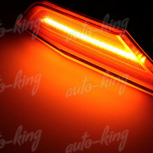 AMBER LENS LED BUMPER TURN SIGNAL SIDE MARKER LIGHTS LAMP FIT 16-20 HONDA CIVIC