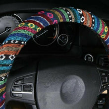 38cm Colorful Car Steering Wheel Cover Breathable Non-Slip Soft Grip Comfortable