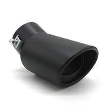 1Pcs 62mm Titanium Bend Muffler Tail Throat Black Universal For Car Exhaus Pipe