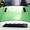 Universal Car Bonnet Hood Vent Louvers 5 Scoop Cover Air-Flow Inlet Accessory