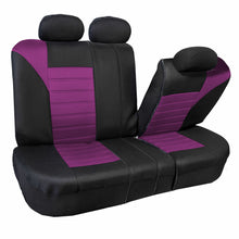 3 Row 8 Seaters Seat Covers For SUV Van 3D Mesh Purple Black Full Set