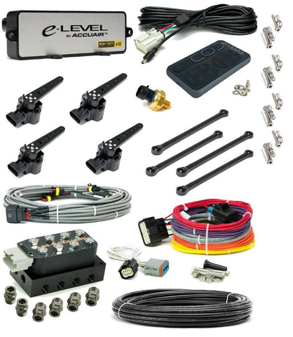 Accuair 3/8 AA-VU4 Manifold Air Valve E-Level Gray Controller 50ft Hose preset