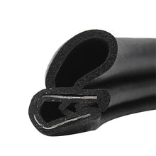 3 Meter Black Rubber Weatherstrip Car Door Edge Trim Protector Seal EPDM & Steel