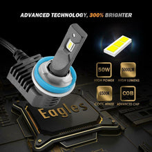 AUXBEAM H11 H8 H9 LED Headlight Kit Bulbs 6500K 50W 5000LM Super Bright F-P20