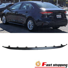 Fits Toyota Corolla 2020 USA LE/XLE Black Plastic Rear Bumper Moulding Trim