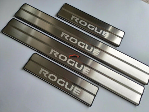 For Accessories Nissan Rogue Door Sill Plate Stainless Steel Protector 2014-2020