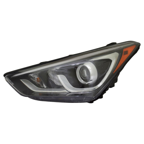 HY2502205C New Replacement Driver Headlight Assembly Fits 2013-18 Santa Fe Sport