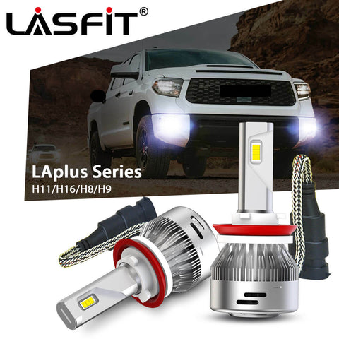 Lasfit LED Fog Light Bulbs for Toyota RAV4 2013-2020 Tundra 2014-2020 60W H11