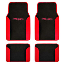 Car Floor Mats 4 Pieces Set Carpet Rubber Backing All Weather Protection