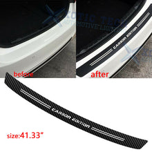 For Honda Civic Accord Carbon Fiber Film Trunk Guard Plate Decal Accessories 41"