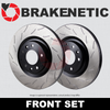 [FRONT SET] BRAKENETIC PREMIUM RS SLOTTED Brake Disc Rotors BNP44206.RS
