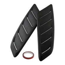 2x Universal Black ABS Car Hood Air Intake Scoop Decor Bonnet Decoration Sticker