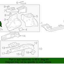 Genuine Toyota Front Panel Extension 53814-02170