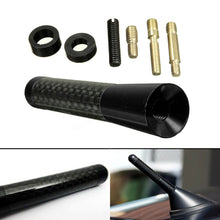 8cm/3" Black Universal Car Truck Carbon Fiber Aluminum Roof Stubby Antenna Set