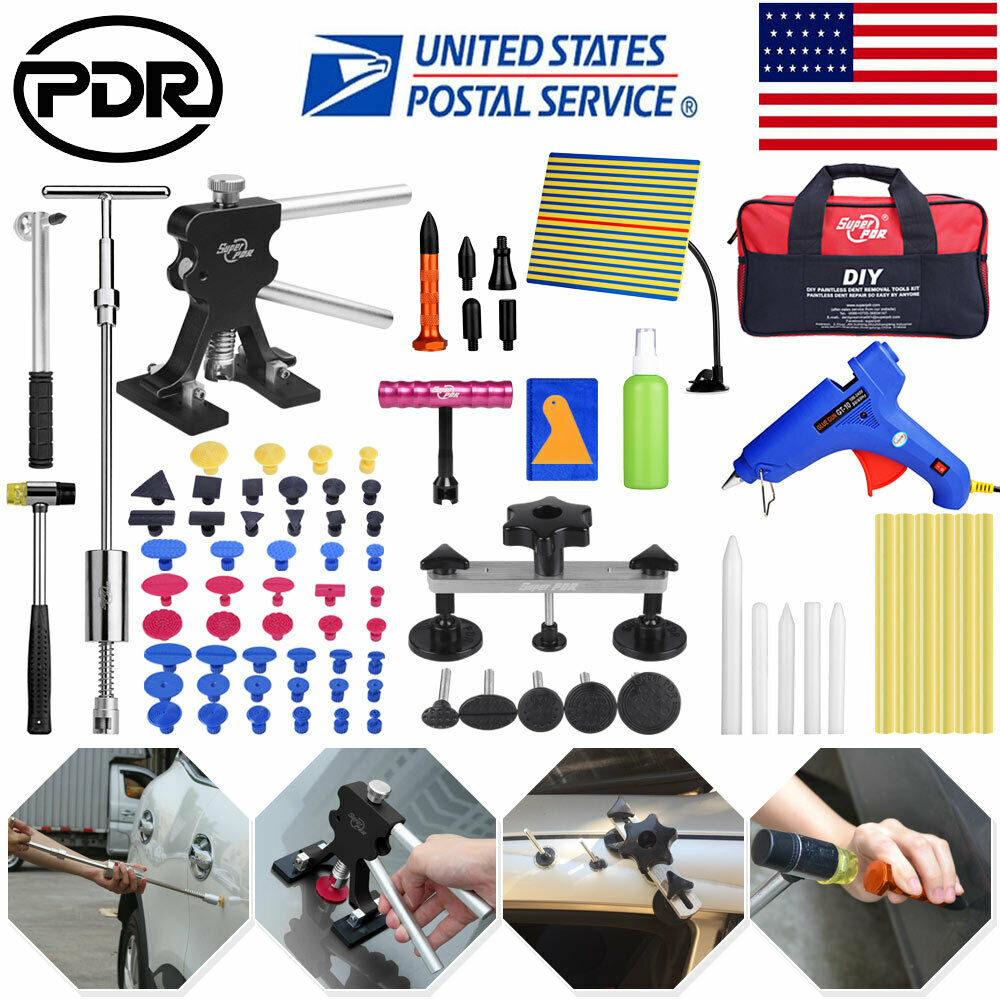 80× Paintless Hail Repair Dent Puller Lifter PDR Tools Car Damage Removal Kits