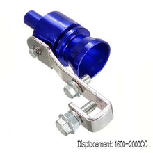 Size M Car Turbo Sound Muffler Exhaust Pipe Vale Simulator Whistle Eyeable Blue