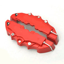 4× 3D Red Car Auto Disc Brake Caliper Covers Front & Rear Wheels Accessories Kit