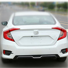 Fit For Honda Civic 2016-21 Sedan Chrome Rear Bumper Lower Diffuser Lip Spoiler