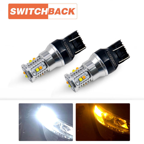 Switchback LED Turn Signal Lights 7443 for Honda Civic 2012-2019 Pilot 2016-2019