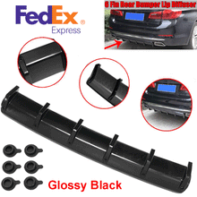 36" Shark 6 Fin Style Car Rear Splitter Spoiler Cover Add-on Bumper Lip Diffuser