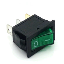 On/Off Rectangle Rocker Switch LED Lighted DC 12V Car Dash 3-Pin SPST Green+Red