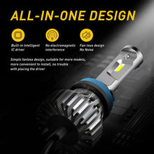 AUXITO H11 H8 H9 LED Headlight 9000LM HID White Light Kit Low Beam Bulbs 6000K