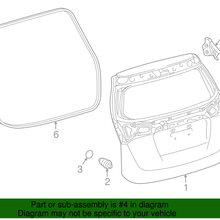 Genuine Toyota Lift Gate Cushion 75129-30010